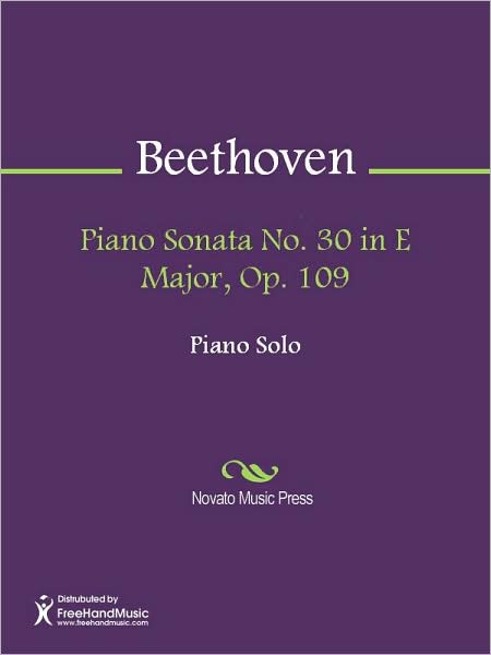 Piano Sonata No. 30 in E Major, Op. 109