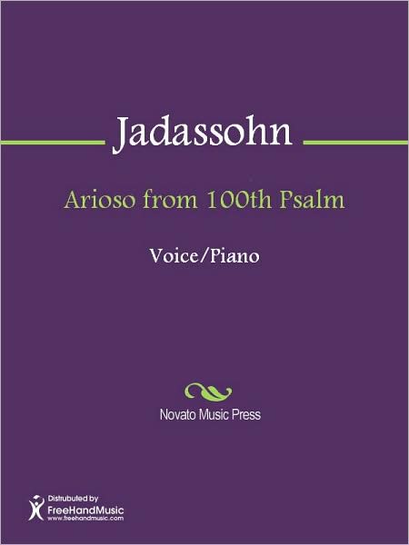 Arioso from 100th Psalm