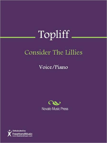 Consider The Lillies
