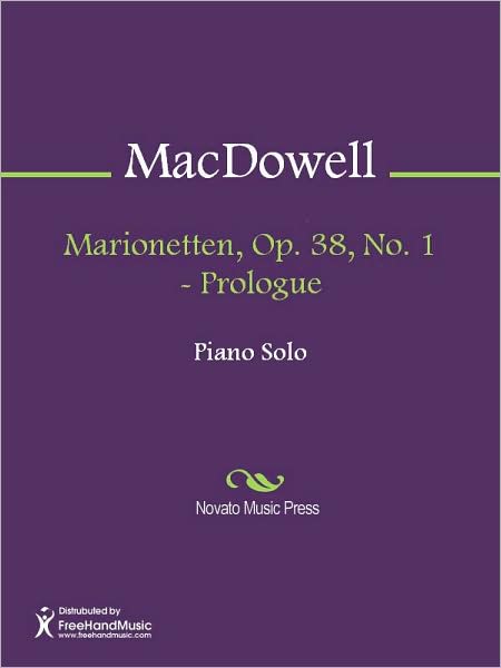 Marionetten, Op. 38, No. 1 - Prologue