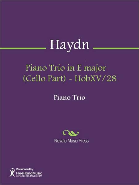Piano Trio in E major (Cello Part) - HobXV/28