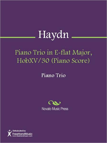 Piano Trio in E-flat Major, HobXV/30 (Piano Score)