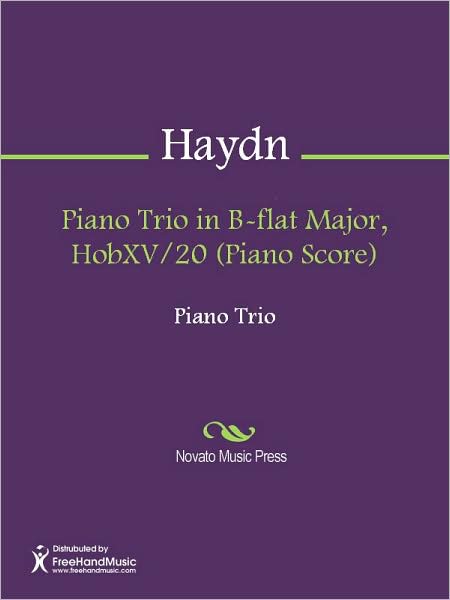 Piano Trio in B-flat Major, HobXV/20 (Piano Score)