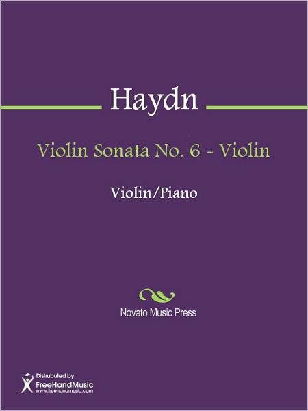 Violin Sonata No. 6 - Violin