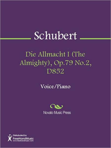 Die Allmacht I (The Almighty), Op.79 No.2, D852