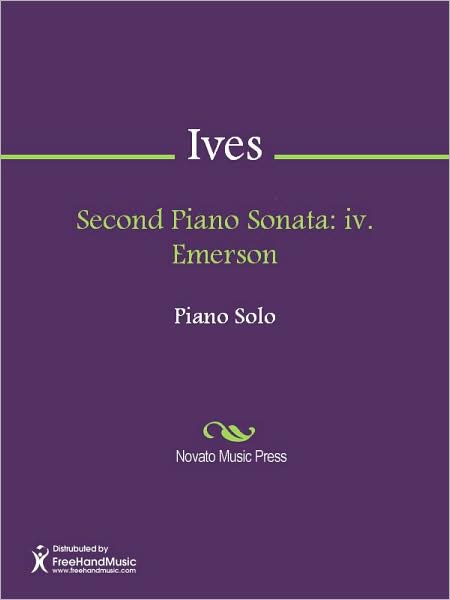 Second Piano Sonata: iv. Emerson