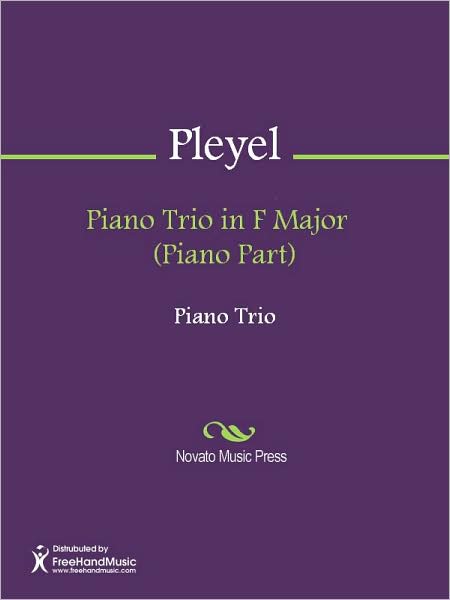 Piano Trio in F Major (Piano Part)