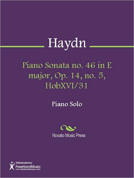 Piano Sonata no. 46 in E major, Op. 14, no. 5, HobXVI/31