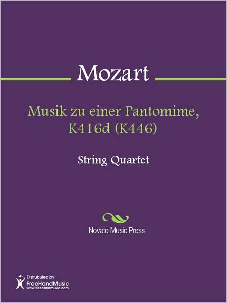 Musik zu einer Pantomime, K416d (K446)
