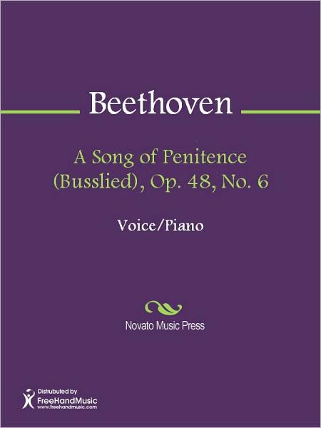 A Song of Penitence (Busslied), Op. 48, No. 6