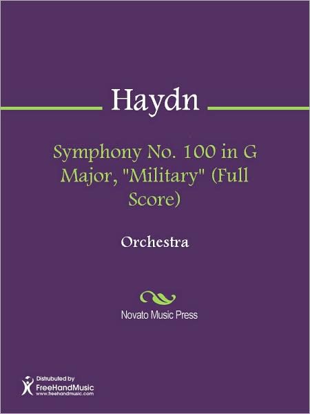 Symphony No. 100 in G Major, "Military" (Full Score)