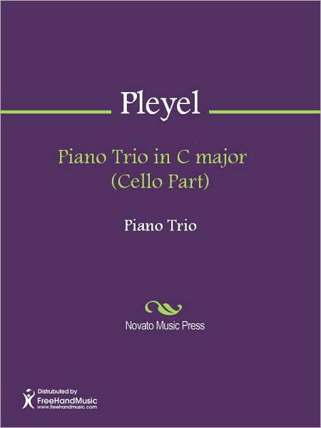 Piano Trio in C major (Cello Part)