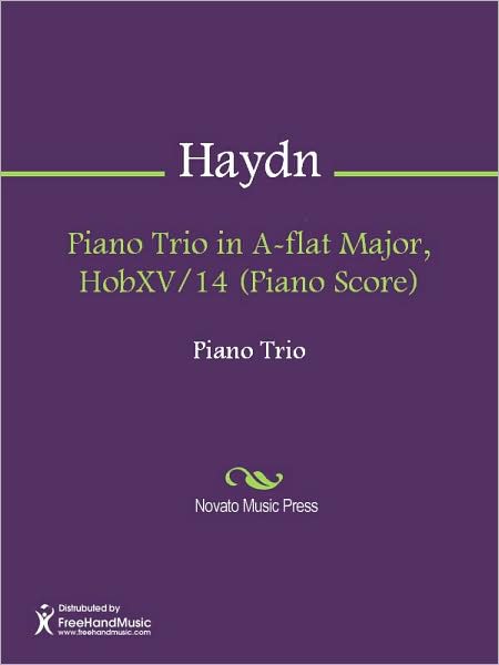Piano Trio in A-flat Major, HobXV/14 (Piano Score)