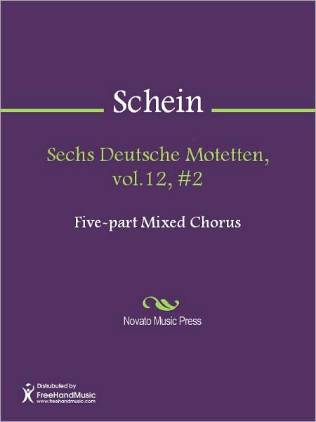 Sechs Deutsche Motetten, vol.12, #2