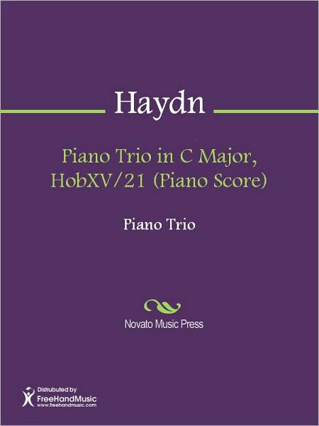 Piano Trio in C Major, HobXV/21 (Piano Score)