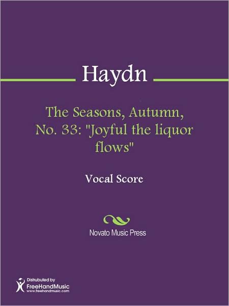 The Seasons, Autumn, No. 33: "Joyful the liquor flows"
