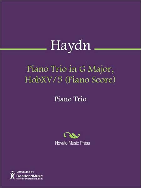 Piano Trio in G Major, HobXV/5 (Piano Score)