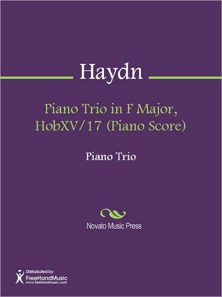 Piano Trio in F Major, HobXV/17 (Piano Score)