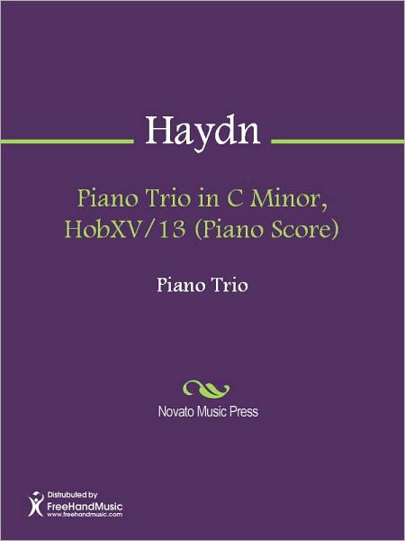 Piano Trio in C Minor, HobXV/13 (Piano Score)
