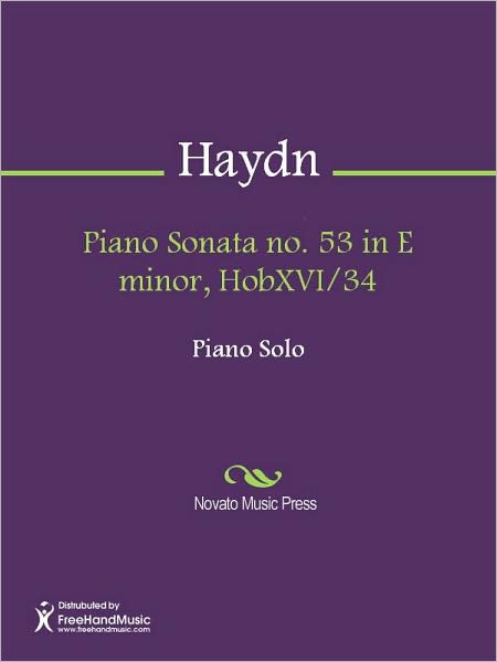 Piano Sonata no. 53 in E minor, HobXVI/34