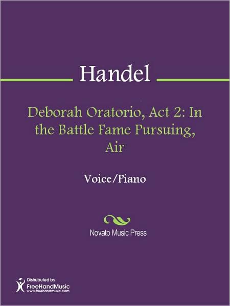 Deborah Oratorio, Act 2: In the Battle Fame Pursuing, Air