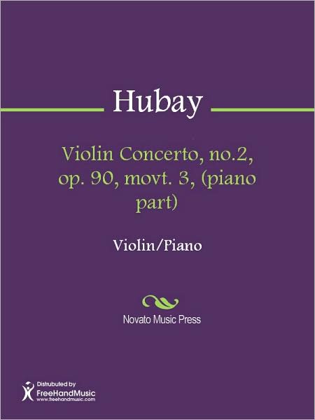 Violin Concerto, no.2, op. 90, movt. 3, (piano part)