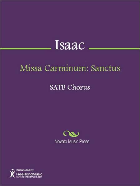 Missa Carminum: Sanctus