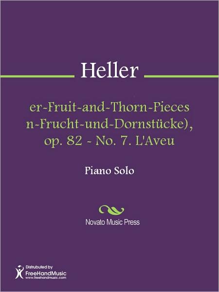 Flower-Fruit-and-Thorn-Pieces (Blumen-Frucht-und-Dornstucke), op. 82 - No. 7. L'Aveu