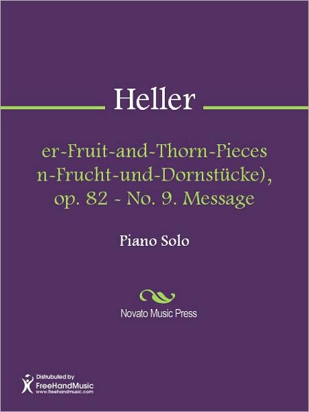 Flower-Fruit-and-Thorn-Pieces (Blumen-Frucht-und-Dornstucke), op. 82 - No. 9. Message