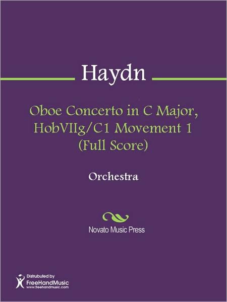 Oboe Concerto in C Major, HobVIIg/C1 Movement 1 (Full Score)