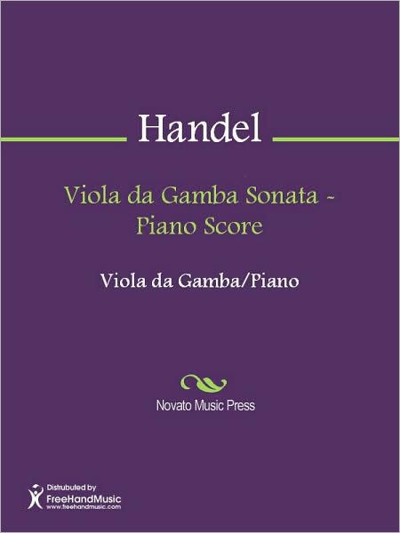 Viola da Gamba Sonata - Piano Score