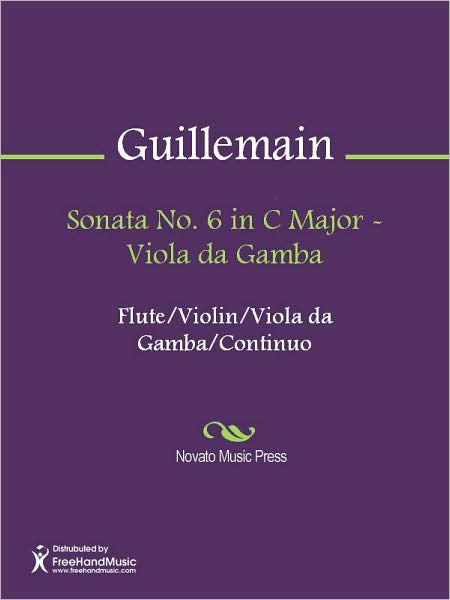 Sonata No. 6 in C Major - Viola da Gamba
