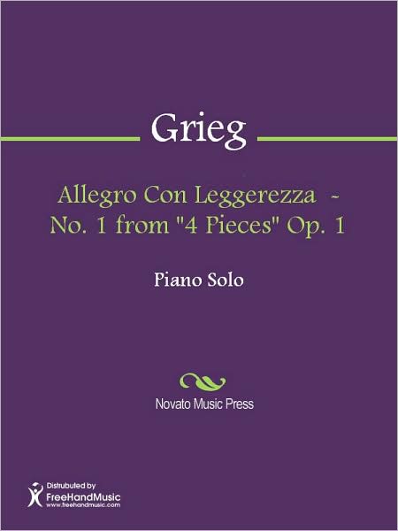 Allegro Con Leggerezza - No. 1 from "4 Pieces" Op. 1