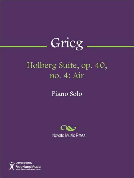 Holberg Suite, op. 40, no. 4: Air