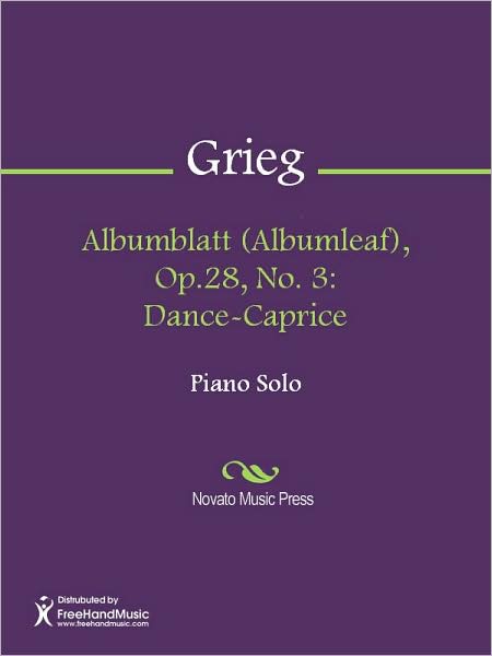 Albumblatt (Albumleaf), Op.28, No. 3: Dance-Caprice