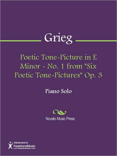 Poetic Tone-Picture in E Minor - No. 1 from "Six Poetic Tone-Pictures" Op. 3