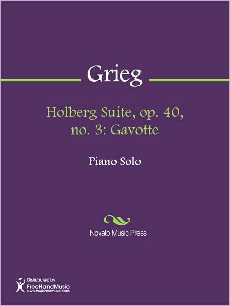 Holberg Suite, op. 40, no. 3: Gavotte