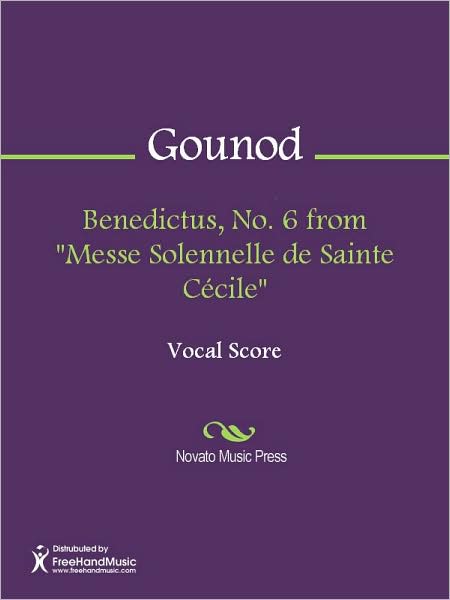 Benedictus, No. 6 from "Messe Solennelle de Sainte Cecile"