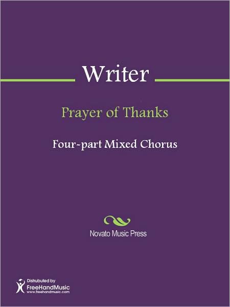 Prayer of Thanks