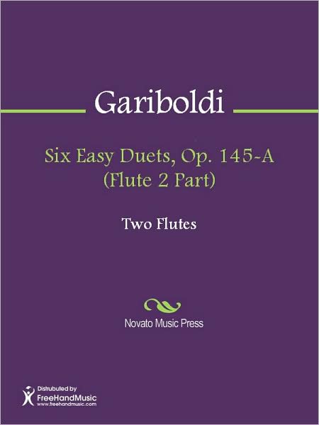 Six Easy Duets, Op. 145-A (Flute 2 Part)