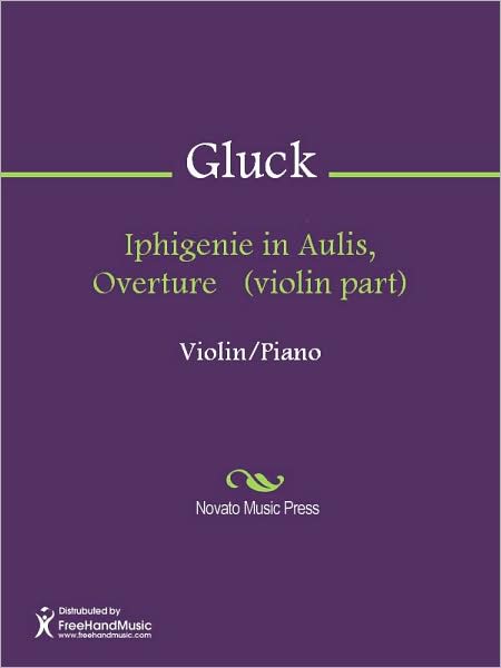 Iphigenie in Aulis, Overture (violin part)