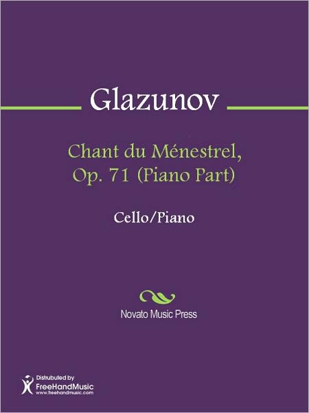 Chant du Menestrel, Op. 71 (Piano Part)