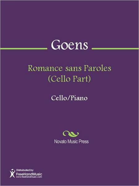 Romance sans Paroles (Cello Part)