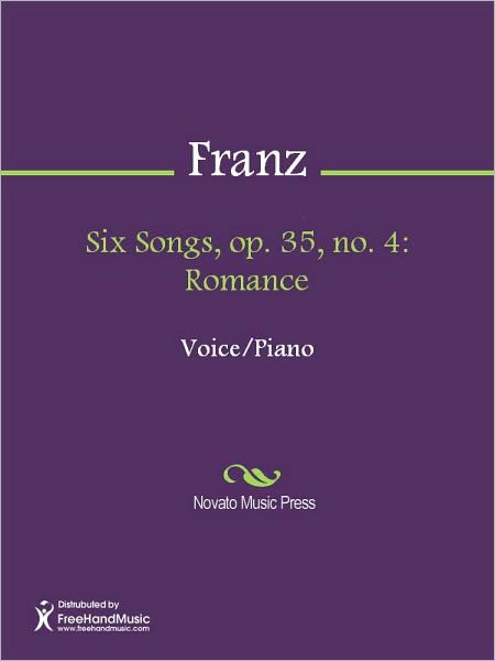 Six Songs, op. 35, no. 4: Romance