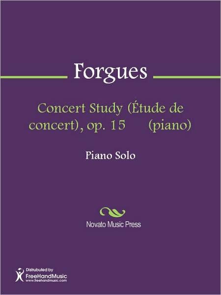 Concert Study (Etude de concert), op. 15 (piano)