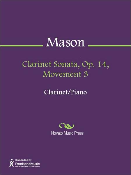 Clarinet Sonata, Op. 14, Movement 3