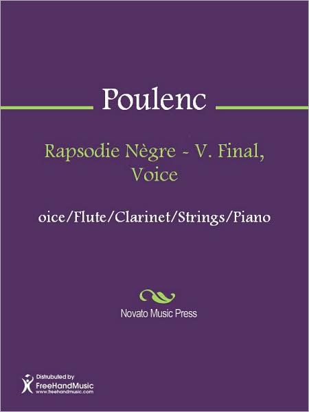 Rapsodie Negre - V. Final, Voice