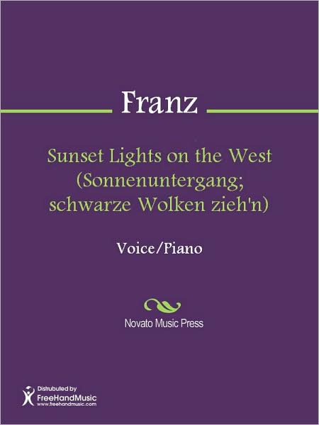 Sunset Lights on the West (Sonnenuntergang; schwarze Wolken zieh'n)
