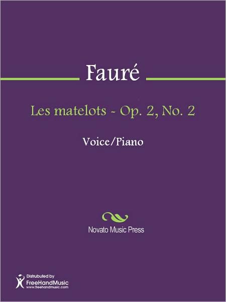 Les matelots - Op. 2, No. 2