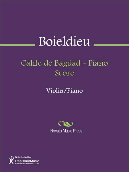 Calife de Bagdad - Piano Score